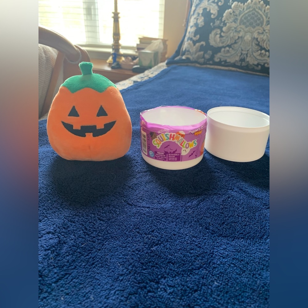5 inch mystery pumpkin squishmallow capsule halloween with capsule NWT